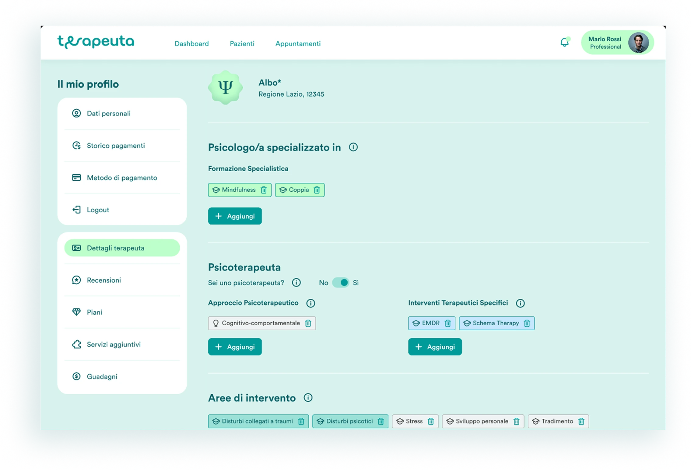 immagine pagina profilo terapeuta